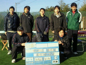 02/03(木) 男子シングルス オープン＜インスピリッツテニスクラブ＞