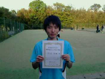 05/02(火) 男子シングルス 中級 優勝＜インスピリッツテニスクラブ＞