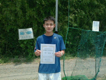 06/08(火) 男子シングルス オープン 優勝＜インスピリッツテニスクラブ＞