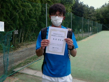 07/13(火) 男子シングルス オープン優勝＜インスピリッツテニスクラブ＞
