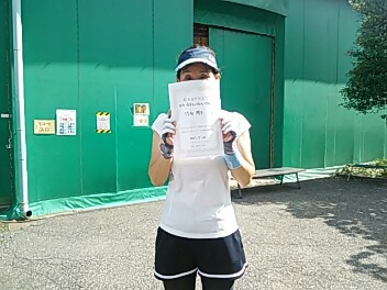 07/16(金) 女子シングルス 中級 優勝＜トマトインドアテニスクラブ＞