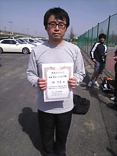 3/23(日)男子シングルス中級優勝