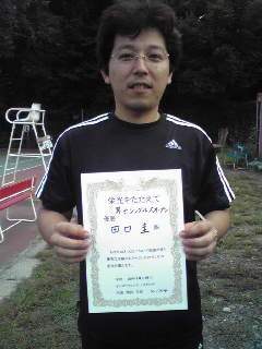10/10(金)男子シングルスオープン優勝