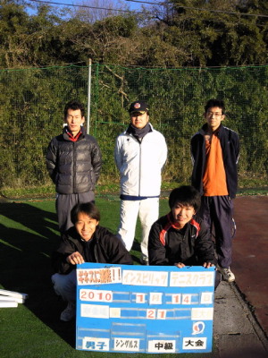 01/14(木) 男子シングルス 中級＜インスピリッツテニスクラブ＞