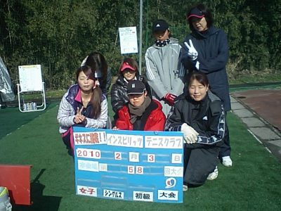 02/03(水) 女子シングルス 初級＜インスピリッツテニスクラブ＞