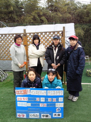 02/10(水) 女子シングルス 中級＜インスピリッツテニスクラブ＞