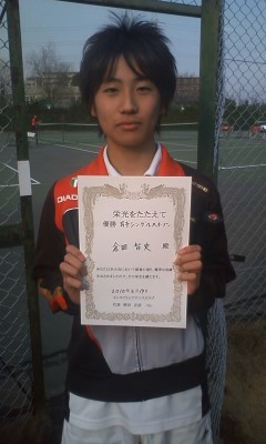 02/19(金) 男子シングルス オープン 優勝＜東大宮テニスクラブ＞