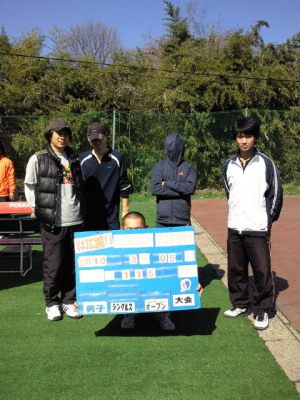 03/05(金) 男子シングルス オープン＜インスピリッツテニスクラブ＞