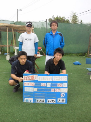 05/26(水) 男子シングルス オープン＜インスピリッツテニスクラブ＞