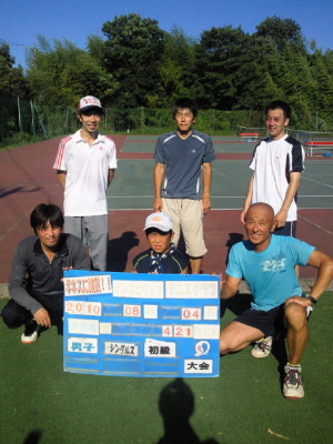 08/04(水) 男子シングルス 初級＜インスピリッツテニスクラブ＞