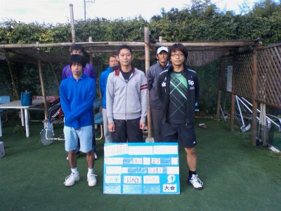 10/27(水) 男子シングルス オープン＜インスピリッツテニスクラブ＞