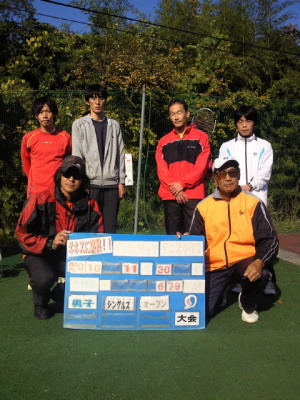 11/30(火) 男子シングルス オープン＜インスピリッツテニスクラブ＞
