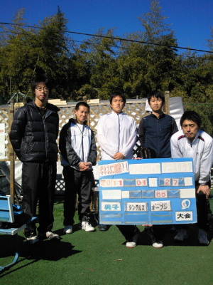01/27(木) 男子シングルス オープン＜インスピリッツテニスクラブ＞