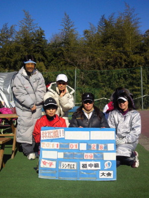 01/28(金) 女子シングルス 初中級＜インスピリッツテニスクラブ＞