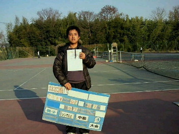 02/07(月) 男子シングルス 中級 優勝＜インスピリッツテニスクラブ＞