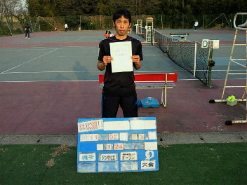 02/23(水) 男子シングルス オープン 優勝＜インスピリッツテニスクラブ＞