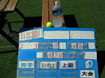  03/18(金) 男子シングルス 上級 優勝＜インスピリッツテニスクラブ＞