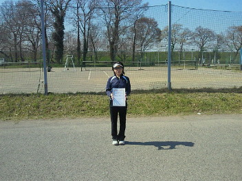  04/05(火) 女子シングルス オープン 優勝＜秋ヶ瀬公園＞