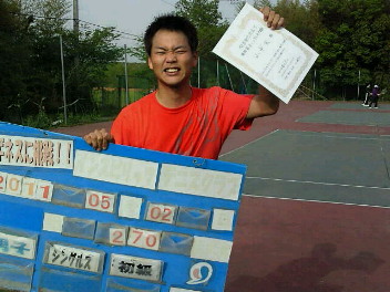 05/02(月) 男子シングルス 初級 優勝＜インスピリッツテニスクラブ＞