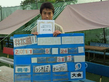  05/24(火) 男子シングルス オープン 優勝＜インスピリッツテニスクラブ＞