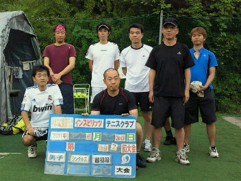  06/30(木) 男子シングルス 超初級＜インスピリッツテニスクラブ＞