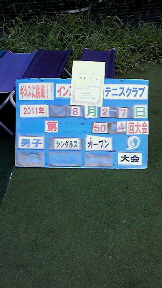  08/27(土) 男子シングルス オープン 優勝 ＜インスピリッツテニスクラブ＞