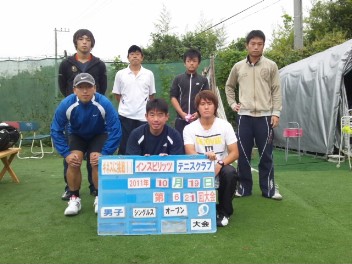 10/19(水) 男子シングルス オープン＜インスピリッツテニスクラブ＞