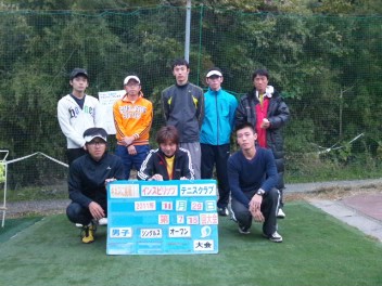 11/29(火) 男子シングルス オープン＜インスピリッツテニスクラブ＞