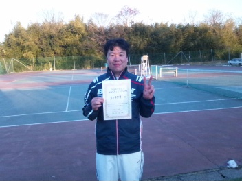 01/26(木) 男子シングルス 初中級 優勝＜インスピリッツテニスクラブ＞