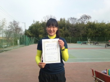 02/01(水) 女子シングルス オープン 優勝＜インスピリッツテニスクラブ＞