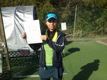 02/03(金) 女子シングルス 中級 優勝＜インスピリッツテニスクラブ＞