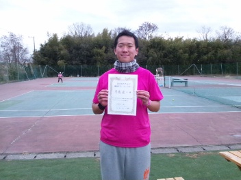 02/08(水) 男子シングルス オープン 優勝＜インスピリッツテニスクラブ＞