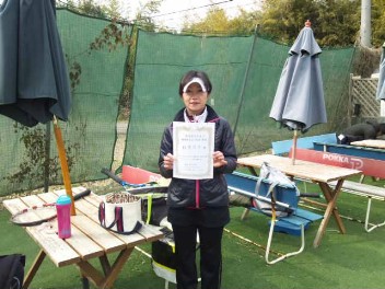 02/22(水) 女子シングルス 中級 優勝＜インスピリッツテニスクラブ＞