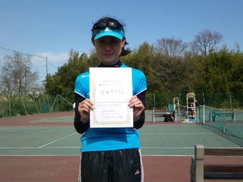 04/06(金) 女子シングルス 初級 優勝＜インスピリッツテニスクラブ＞