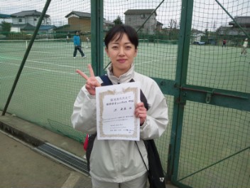 04/07(土) 女子シングルス 中級 優勝＜桶川グリーンテニスクラブ＞