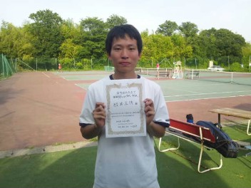 06/27(水) 男子シングルス 中級 優勝＜インスピリッツテニスクラブ＞