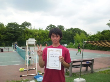 06/28(木) 男子シングルス オープン 優勝＜インスピリッツテニスクラブ＞