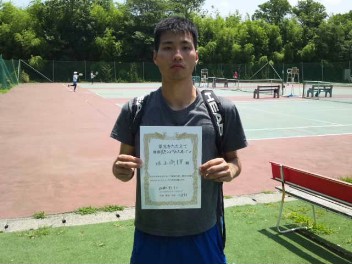 07/09(月) 男子シングルス オープン 優勝＜インスピリッツテニスクラブ＞