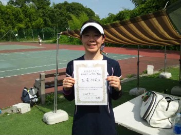 07/09(月) 女子シングルス 中級 優勝＜インスピリッツテニスクラブ＞