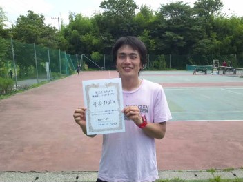 07/23(月) 男子シングルス オープン 優勝＜インスピリッツテニスクラブ＞