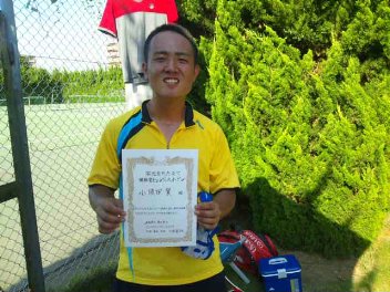 08/02(木) 男子シングルス オープン 優勝＜東大宮テニスクラブ＞