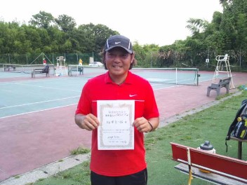 09/04(火) 男子シングルス オープン 優勝＜インスピリッツテニスクラブ＞