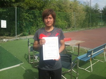 10/09(火) 男子シングルス オープン 優勝＜インスピリッツテニスクラブ＞