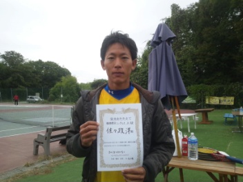 11/05(月) 男子シングルス 上級 優勝＜インスピリッツテニスクラブ＞