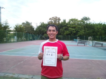 11/09(金) 男子シングルス 中級 優勝＜インスピリッツテニスクラブ＞