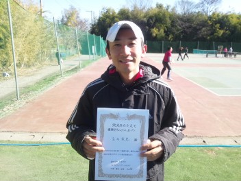 01/29(火) 男子シングルス オープン 優勝＜インスピリッツテニスクラブ＞