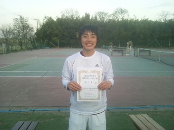 02/04(月) 男子シングルス 中級 優勝＜インスピリッツテニスクラブ＞