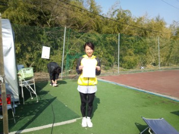 02/07(木) 女子シングルス 初級 優勝＜インスピリッツテニスクラブ＞