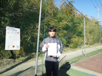 02/25(月) 男子シングルス 初級 優勝＜インスピリッツテニスクラブ＞