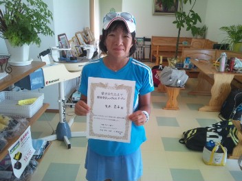08/28(水) 女子シングルス オープン 優勝＜オールウェイズテニスクラブ＞